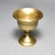 Handmade Brown Finish Bell Metal Holy Cup Stand for Prayer Room