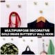 Golden Brass Butterfly Wall Hooks-3 Pieces