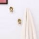 Golden Brass Rose Wall Hooks-3 Pieces