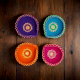 Handicraft Terracotta Washable Double Layer Diya for Home Decor Set of 4