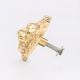 Golden Brass Lion Face Drawer Knob