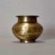 A Holy Water Pot With Dotted Design Made Of Pure Brass
