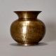 A Pure Brass of Holy Water Pot With Dotted Lines Design