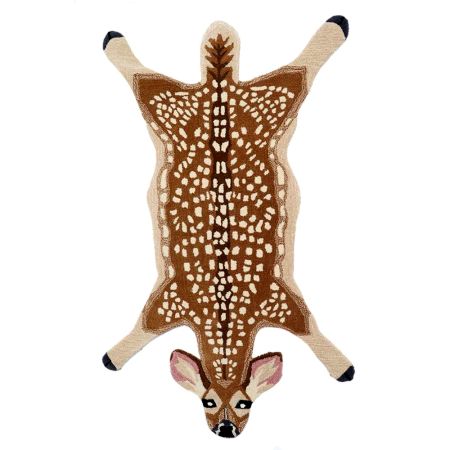 Hand Tufted Rug Antelope Deer Wool Rug