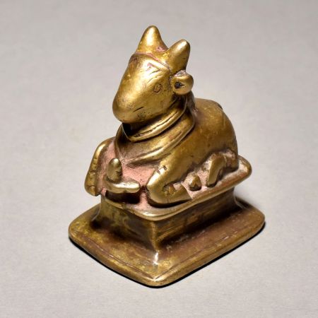 Brass Lord Shiva Vahan Nandi Bull for Prayer Room