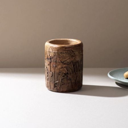 Artisan Dandelion Carved Spoon Stand