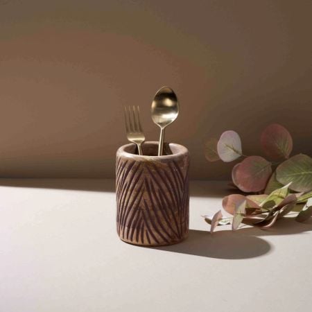 Handcrafted Wooden Spoon Stand