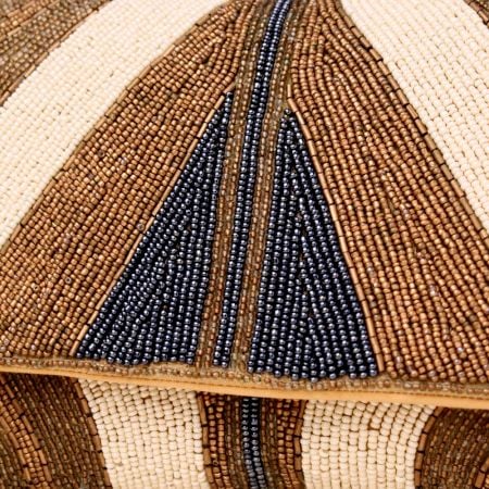 Sahara Mirage Beaded Foldover Clutch with Luxe Chain Strap