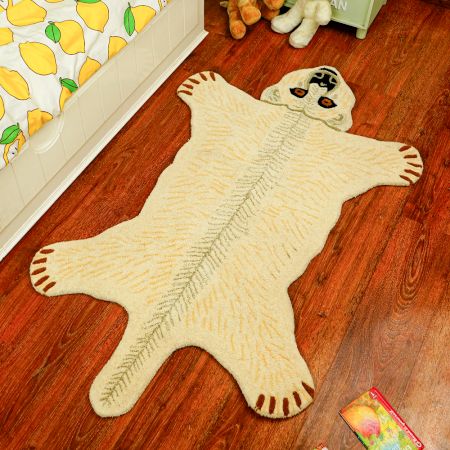 Rug Hand Tufted Woolen Bear Rug For Kids Room