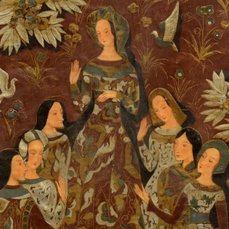 Beautiful Painting With Wooden Frame In Islamic Art