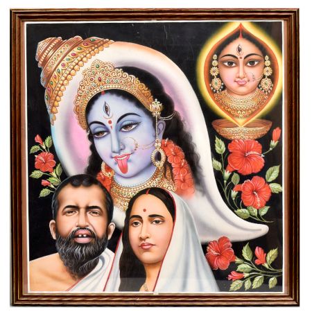 Painting Calendar Art Of Kali and Guru From Bengali Art
