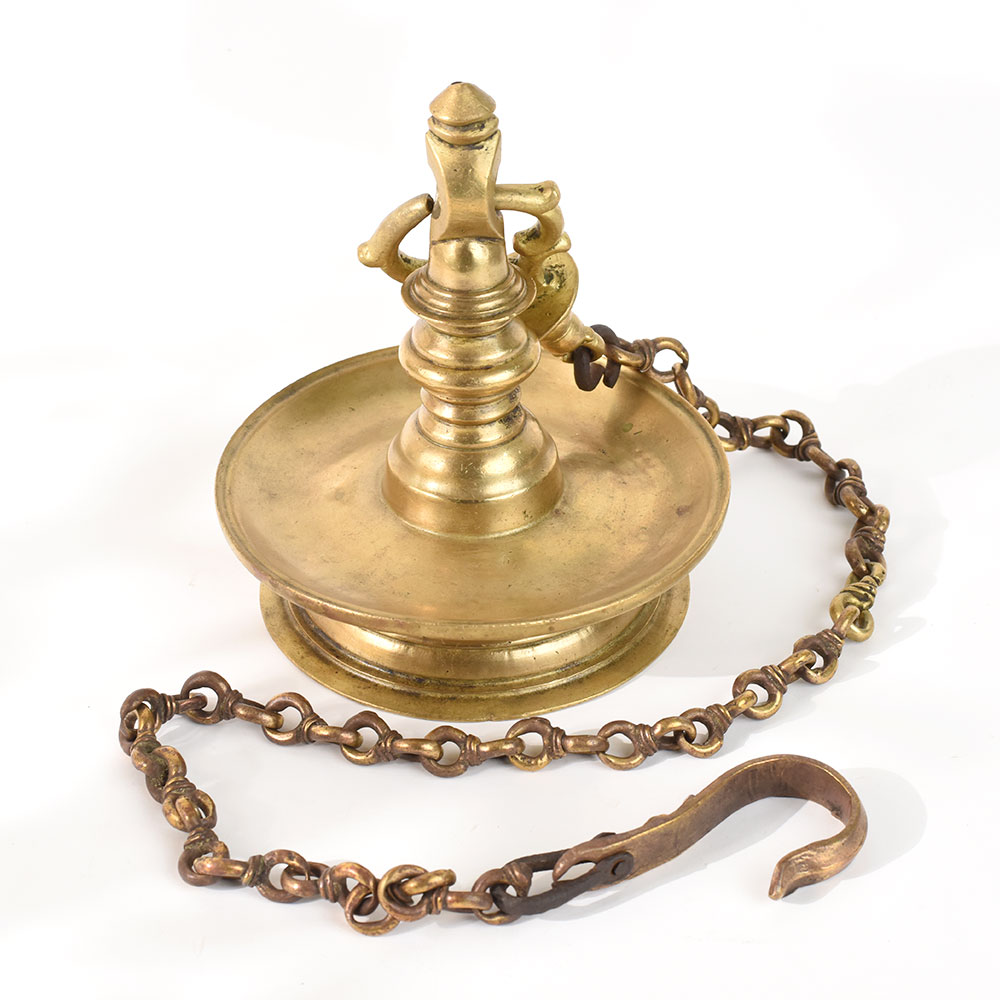 Brass Thoku Villaku Hanging Diya Oil lamp
