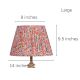 Multicolour Block Print Empire Lampshade