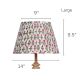 White Pink Block Print Empire Lampshade