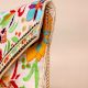 Boho Bloom Fiesta Vibrant Hand-Embroidered Sling Bag with Chain Strap