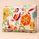 Boho Bloom Fiesta Vibrant Hand-Embroidered Sling Bag with Chain Strap