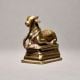 Bull (Nandi) in Sitting Pose Of Brass Material