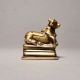 Bull (Nandi) in Sitting Pose Of Brass Material