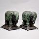 Pair Of Beautiful Elephant Of Metal Material