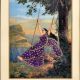 Painting Of Lady On Swing With Clothes Art Work