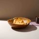 Elegant Curved Wooden Bowl