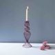 Heather-Toned Iron Wire Candle Holder