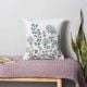 Azure Bloom Pillow Cover