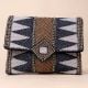 Majestic Mosaic Chevron Beaded Clutch with Chain Strap