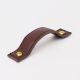 Handmade Brown Leather Drawer Pull Door Handle