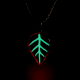 Grasul Handcrafted Night Glow Leaf Pendant