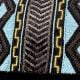Tribal Rhythm Hand-Beaded Clutch with Chain Strap