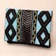 Tribal Rhythm Hand-Beaded Clutch with Chain Strap
