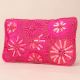 Rosé Radiance Hand-Beaded Sequin Pouch
