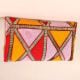 Sunburst Mosaic Hand-Beaded Envelope Clutch with Chain Strap