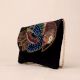 Majestic Winged Muse Beaded Evening Clutch with Chain Strap