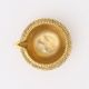 Round Handmade Brass Golden Diwali Diya For Temple Decor