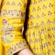 Yellow Gathered Anarkali Set