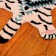 Small Rug Hand Tufted Woolen Mahee Majestic Tiger Rug