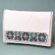 Imperial Bloom Hand-Beaded Clutch with Chain Strap