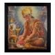 Lord Hanuman Offering Lotus to Lord Rama Devotional Calendar Art Print