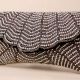 Chevron Beaded Scallop Flap Sling Bag – Handcrafted Statement Evening Clutch