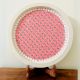 Pink Cemented Plate for Home Decor