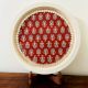 Red Cemented Plate for Home Decor
