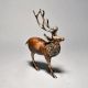 Antique Finish Deer Standing In English Art