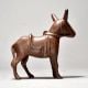 Vintage Iron Donkey Statue Handcrafted Collectible Figurine