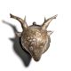 Vintage Tribal Art Deer Head Wall Hanging Art
