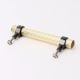 Adjustable Golden Brass and Wooden Tube Cabinet Handle (5 Inches)
