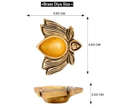 Brass Lotus Flower Oil Diya Lamp Festival Decoration