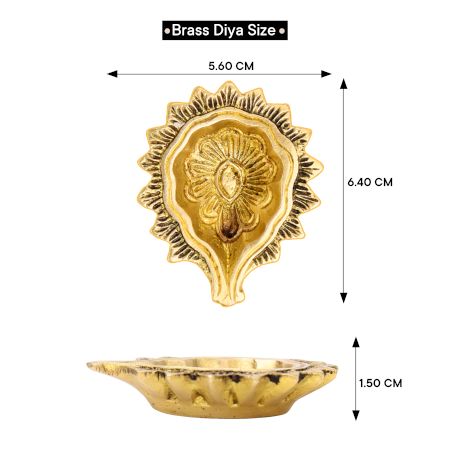 Brass Flower Bud Home Temple Mandir For Diwali Decoration