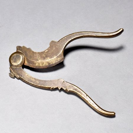 Vintage Brass Iron Nut Cutter Handmade Collectible